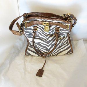 Michael Kors Hamilton Zebra Print handbag